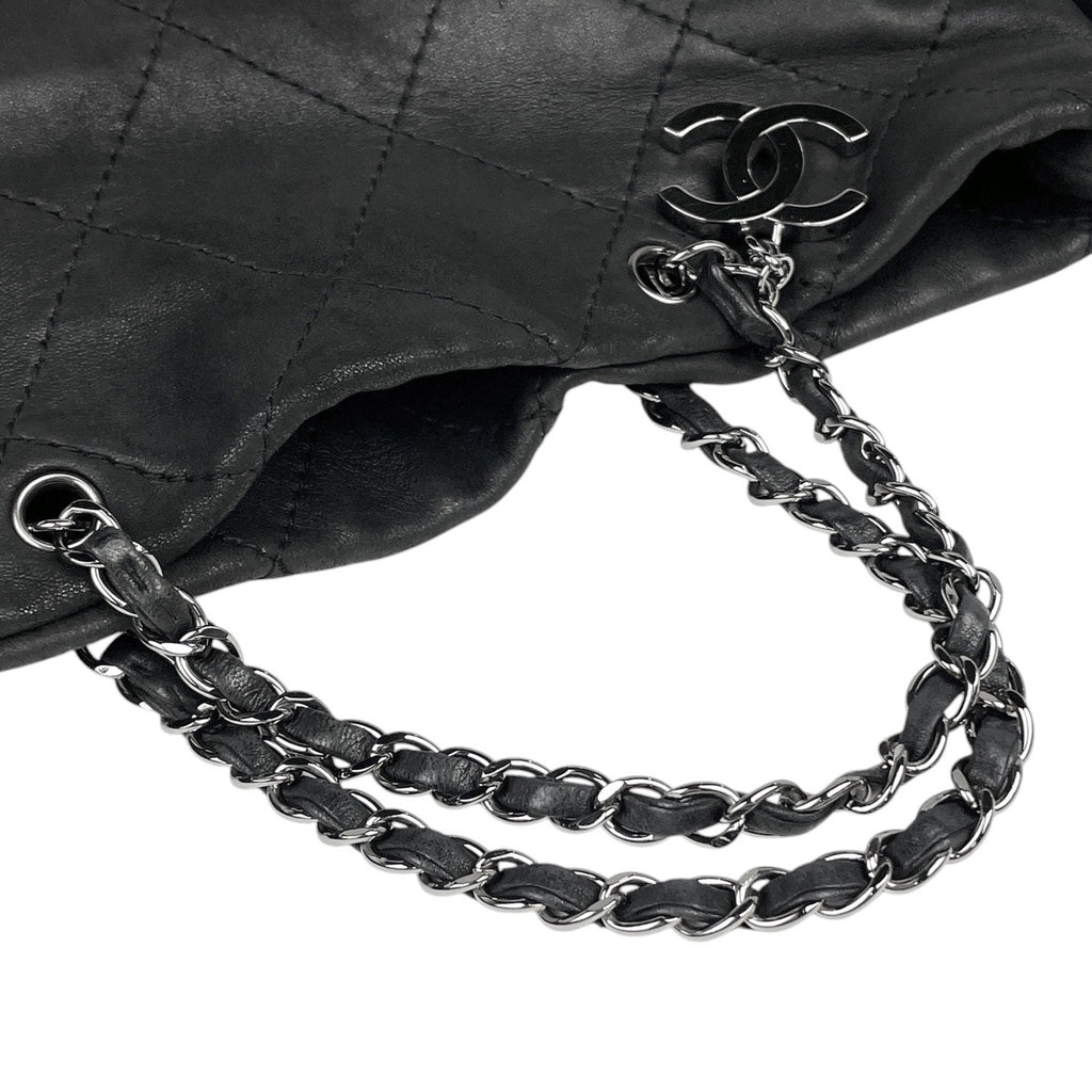 シャネル ココマーク チェーン ハンドバッグ 2WAY ショルダーバッグ ハンドバッグ レザー ブラック レディース 【中古】brbag