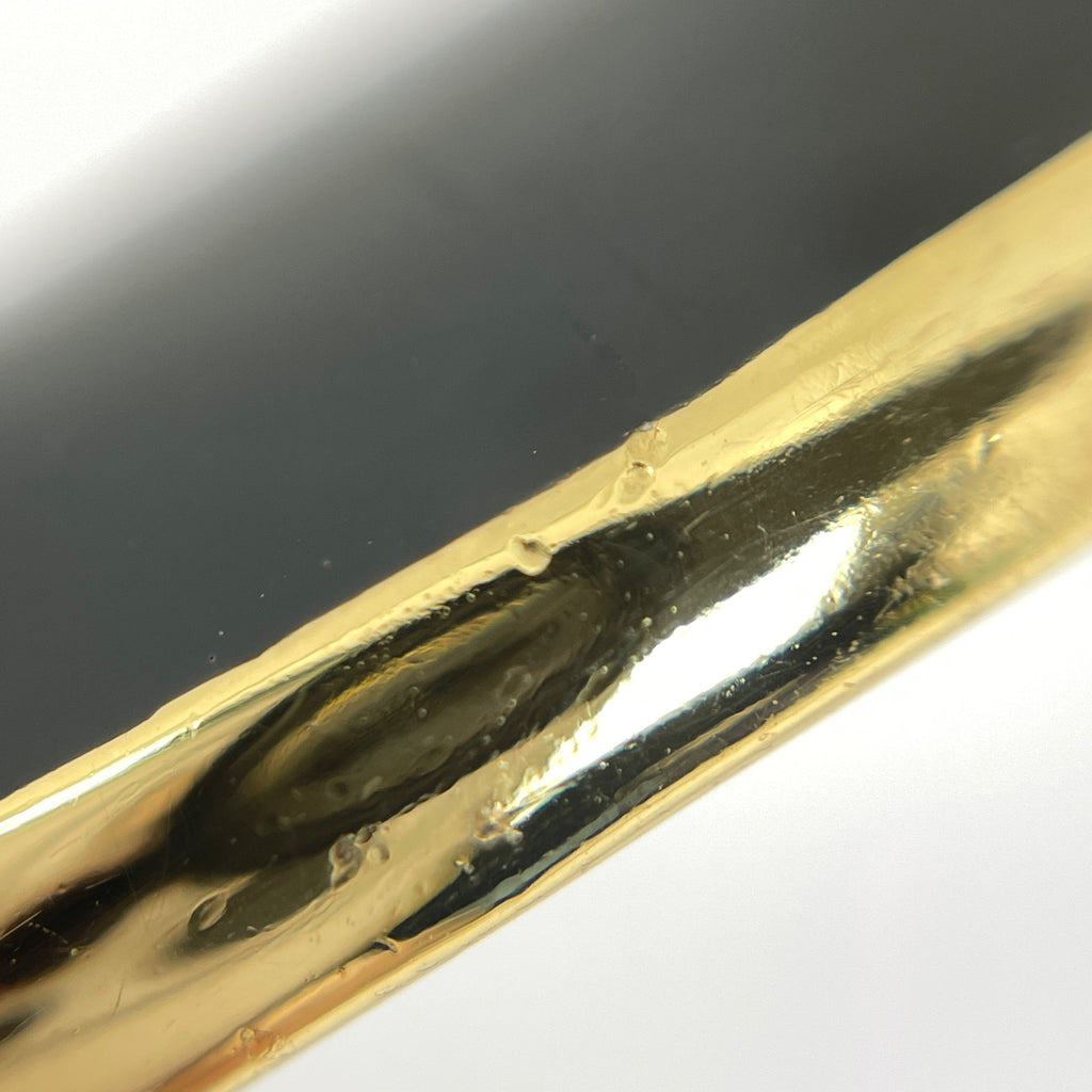 クリスチャンディオール 月モチーフ ブローチ ムーン ラインストーン ブローチ GP ゴールド ブラック レディース 【中古】bracc