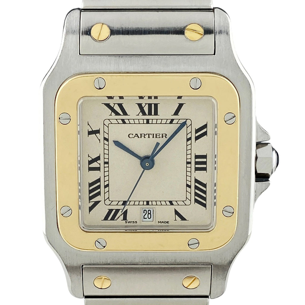 カルティエ サントスガルベ LM W20011C4 腕時計 SS YG クォーツ メンズ 【中古】wtcbb