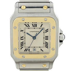 カルティエ サントスガルベ LM W20011C4 腕時計 SS YG クォーツ メンズ 【中古】wtcbb