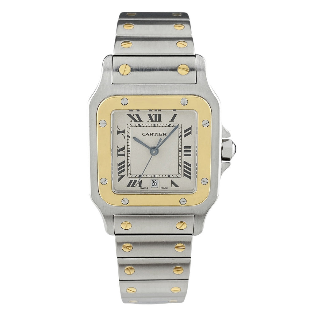 カルティエ サントスガルベ LM W20011C4 腕時計 SS YG クォーツ メンズ 【中古】wtcbb