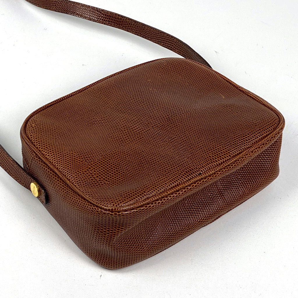 サルヴァトーレフェラガモ ヴァラ ショルダーバッグ 斜め掛け ショルダーバッグ レザー ブラウン レディース 【中古】brbag