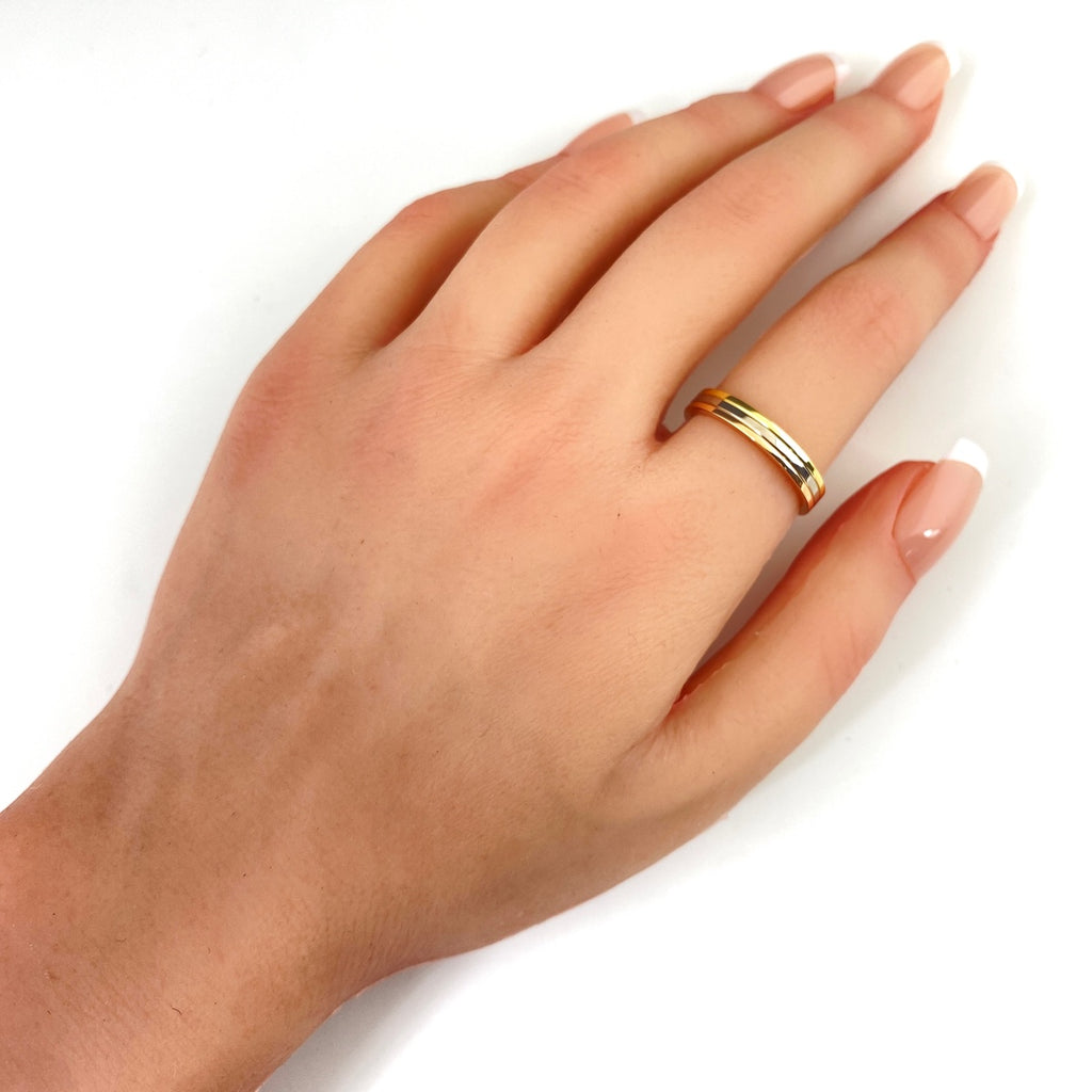 カルティエ スリーカラー リング 16.5号 レディース 中古 brjwl