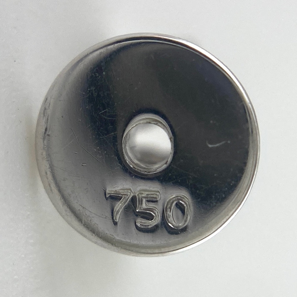 スクエアモチーフ デザインピアス WG ホワイトゴールド メレダイヤ 750 四角 ピアス K18 WG ダイヤモンド レディース 【中古】nbjwl