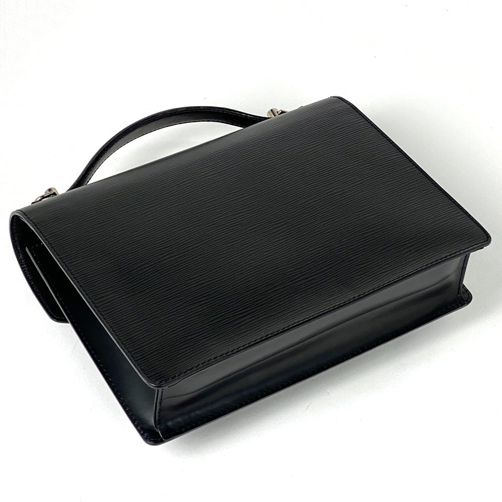 ルイ・ヴィトン モンソー シルバー金具 ハンドバッグ エピ ノワール(ブラック) M52792 レディース 【中古】brbag