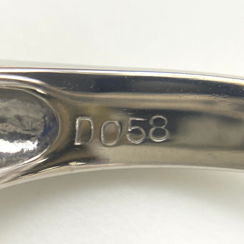 サファイア デザインリング プラチナ 指輪 メレダイヤ リング 12号 Pt900 サファイア ダイヤモンド レディース 【中古】nbjwl