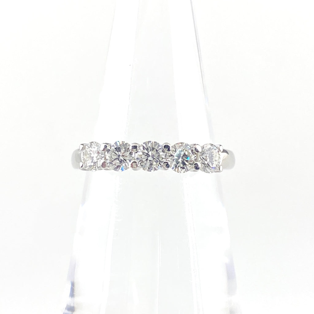 メレダイヤ デザインリング プラチナ 指輪 リング 9.5号 Pt900 ダイヤモンド レディース 【中古】nbjwl