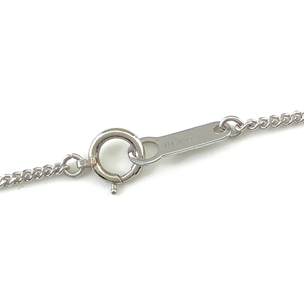 アクアマリン デザインネックレス プラチナ ペンダント メレダイヤ ネックレス Pt900 Pt850 アクアマリン レディース 【中古】nbjwl
