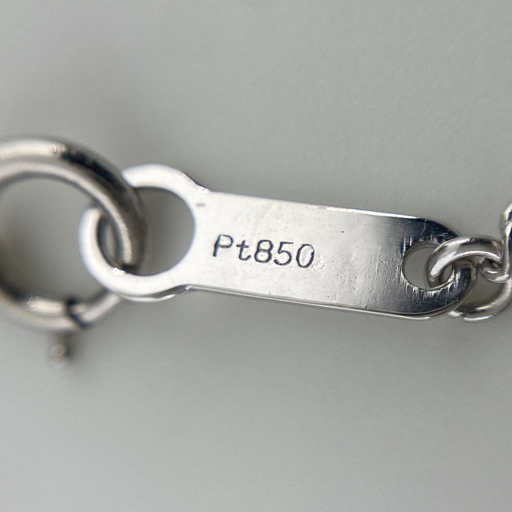 アクアマリン デザインネックレス プラチナ ペンダント メレダイヤ ネックレス Pt900 Pt850 アクアマリン レディース 【中古】nbjwl