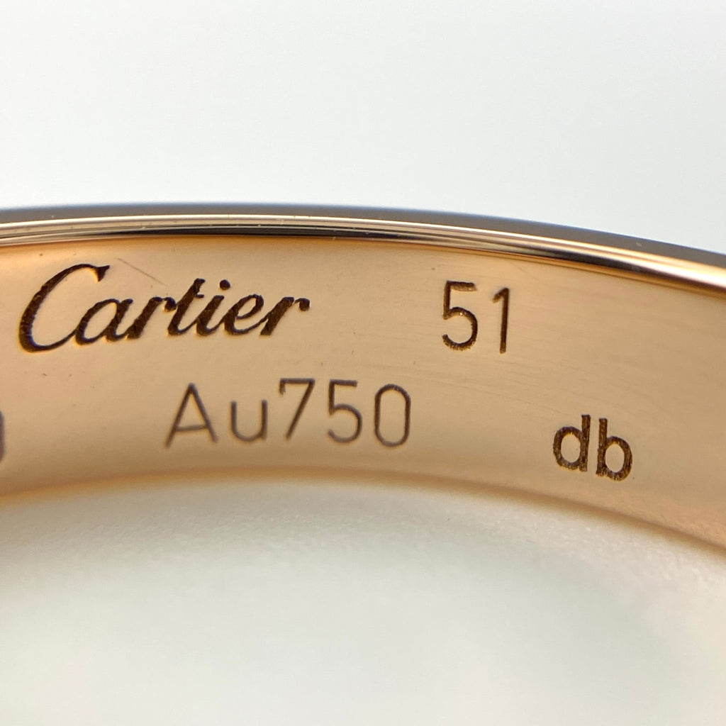 カルティエ ミニ ラブ リング PG ピンクゴールド 指輪 リング 11号 750 レディース 【中古】brjwl