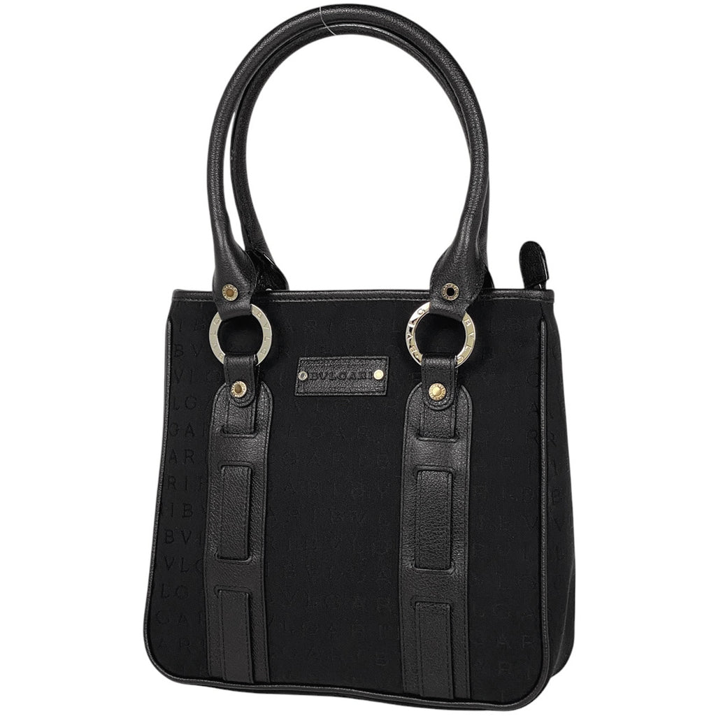 ブルガリ ロゴマニア ハンドバッグ トートバッグ ハンドバッグ キャンバス ブラック レディース 【中古】brbag