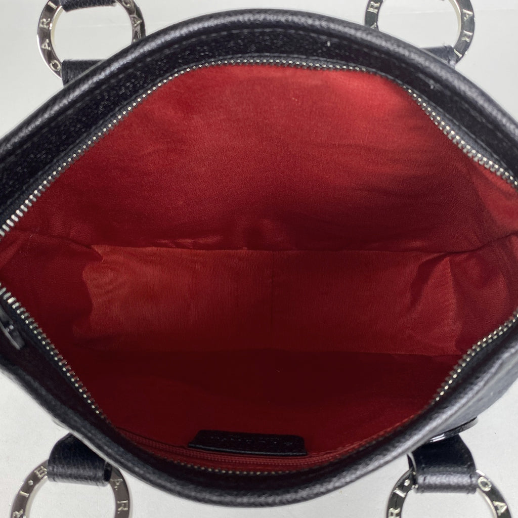ブルガリ ロゴマニア ハンドバッグ トートバッグ ハンドバッグ キャンバス ブラック レディース 【中古】brbag