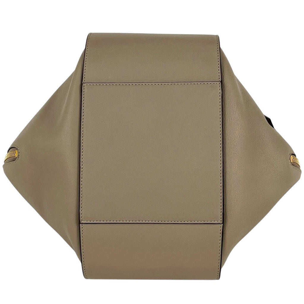 ロエベ ハンモック バッグ スモール 2WAY ショルダーバッグ アナグラム ハンドバッグ レザー ベージュ レディース 【中古】brbag
