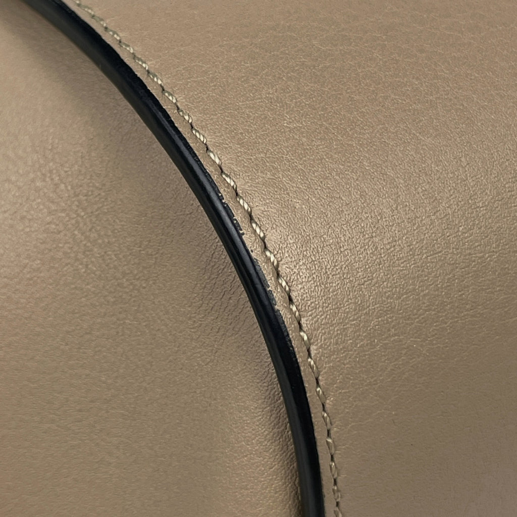 ロエベ ハンモック バッグ スモール 2WAY ショルダーバッグ アナグラム ハンドバッグ レザー ベージュ レディース 【中古】brbag