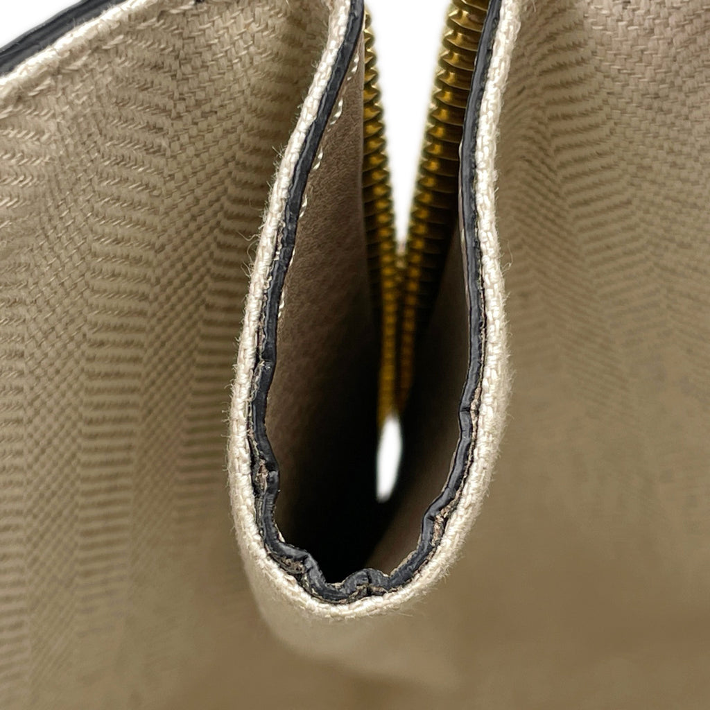ロエベ ハンモック バッグ スモール 2WAY ショルダーバッグ アナグラム ハンドバッグ レザー ベージュ レディース 【中古】brbag