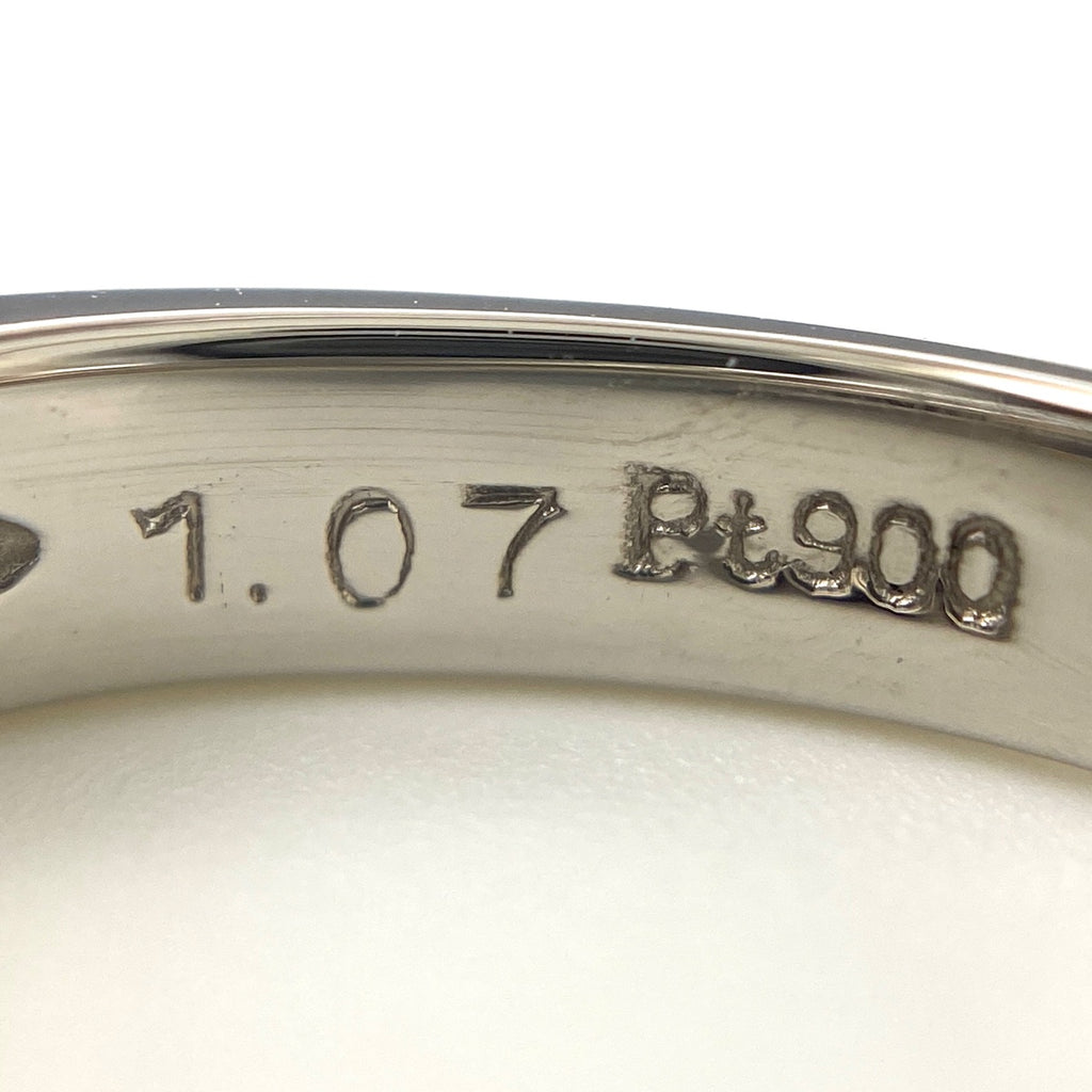メレダイヤ デザインリング プラチナ 指輪 リング 7号 Pt900 ダイヤモンド レディース 【中古】nbjwl