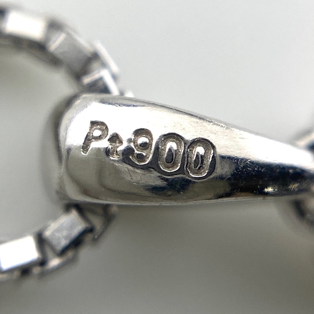 メレダイヤ デザインネックレス プラチナ WG ホワイトゴールド ペンダント ネックレス Pt900 Pt850 WG レディース 【中古】nbjwl