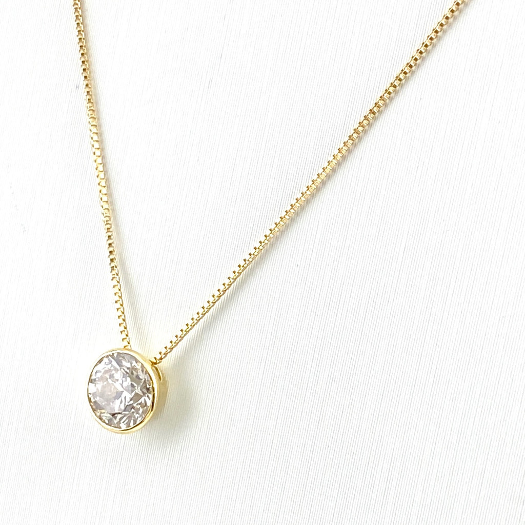 ダイヤモンド デザインネックレス YG イエローゴールド ペンダント ネックレス K18 ダイヤモンド レディース 【中古】nbjwl