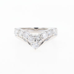 メレダイヤ デザインリング プラチナ 指輪 リング 11.5号 Pt900 ダイヤモンド レディース 【中古】nbjwl