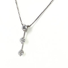 メレダイヤ デザインネックレス プラチナ ペンダント ネックレス Pt900 Pt850 ダイヤモンド レディース 【中古】nbjwl