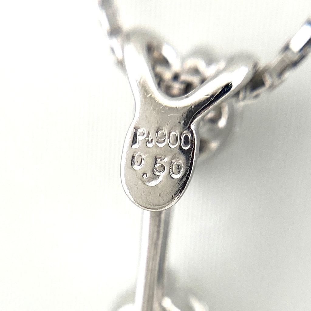 メレダイヤ デザインネックレス プラチナ ペンダント ネックレス Pt900 Pt850 ダイヤモンド レディース 【中古】nbjwl