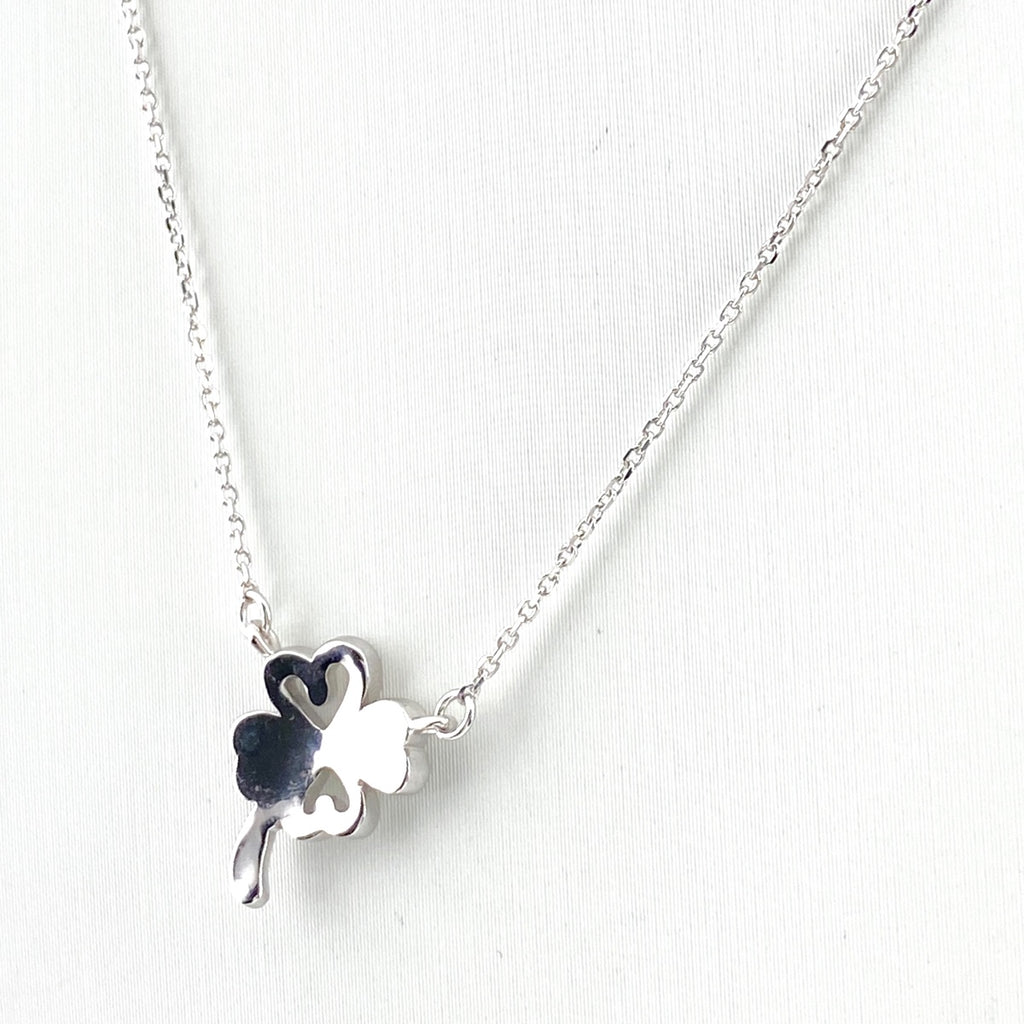 ヨンドシー メレダイヤ デザインネックレス WG ホワイトゴールド ペンダント ネックレス K18 WG ダイヤモンド レディース 【中古】brjwl