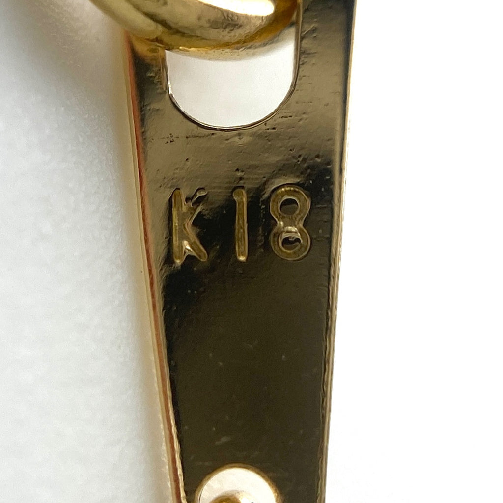 メレダイヤ デザインネックレス YG イエローゴールド ペンダント ネックレス K18 ダイヤモンド レディース 【中古】nbjwl