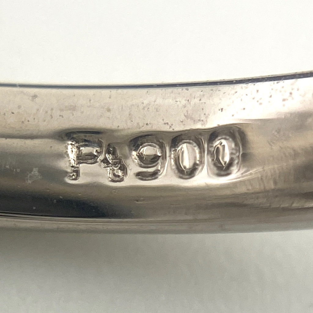 パール デザインリング プラチナ 指輪 メレダイヤ 真珠 リング 11号 Pt900 パール ダイヤモンド レディース 【中古】nbjwl