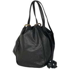 ロエベ アナグラム ショルダーバッグ ショルダーバッグ レザー ブラック レディース 【中古】brbag