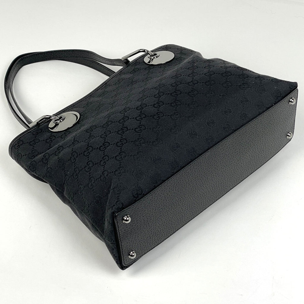 グッチ GG柄 トートバッグ ショルダーバッグ トートバッグ GGキャンバス ブラック 120837 レディース 【中古】brbag