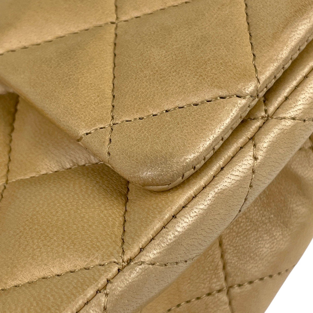 シャネル ミニ マトラッセ シングルフラップ チェーン ショルダーバッグ ココマーク ショルダーバッグ レザー ベージュ A01115 レディース 【中古】brbag