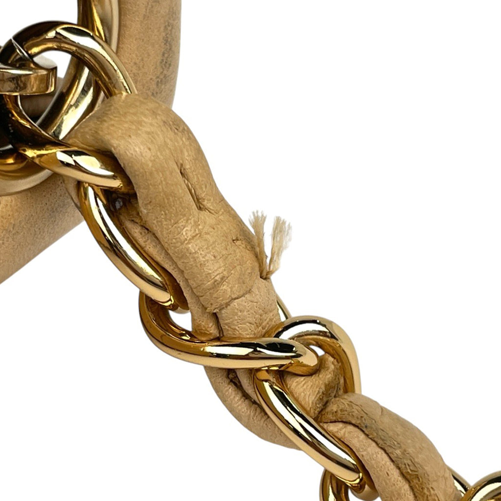 シャネル ミニ マトラッセ シングルフラップ チェーン ショルダーバッグ ココマーク ショルダーバッグ レザー ベージュ A01115 レディース 【中古】brbag