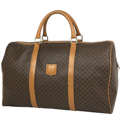 セリーヌ マカダム柄 ボストンバッグ ハンドバッグ ボストンバッグ コーティングキャンバス ブラウン レディース 【中古】brbag