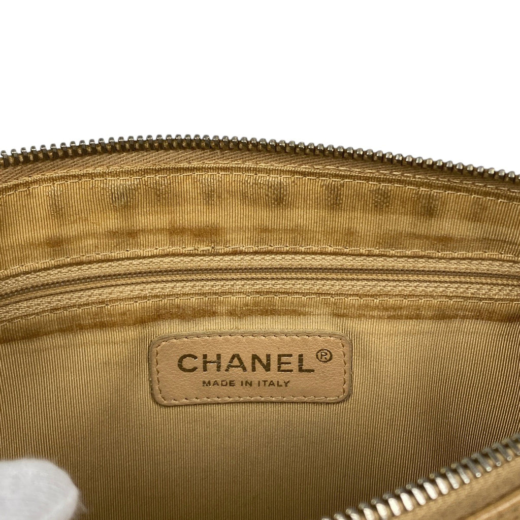 シャネル ココマーク チェーン ショルダーバッグ ワンショルダー マトラッセ ショルダーバッグ レザー ベージュ レディース 【中古】brbag