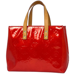 ルイ・ヴィトン リード PM トートバッグ エナメル パテント ハンドバッグ モノグラムヴェルニ ルージュ(レッド) M91088 レディース 【中古】brbag
