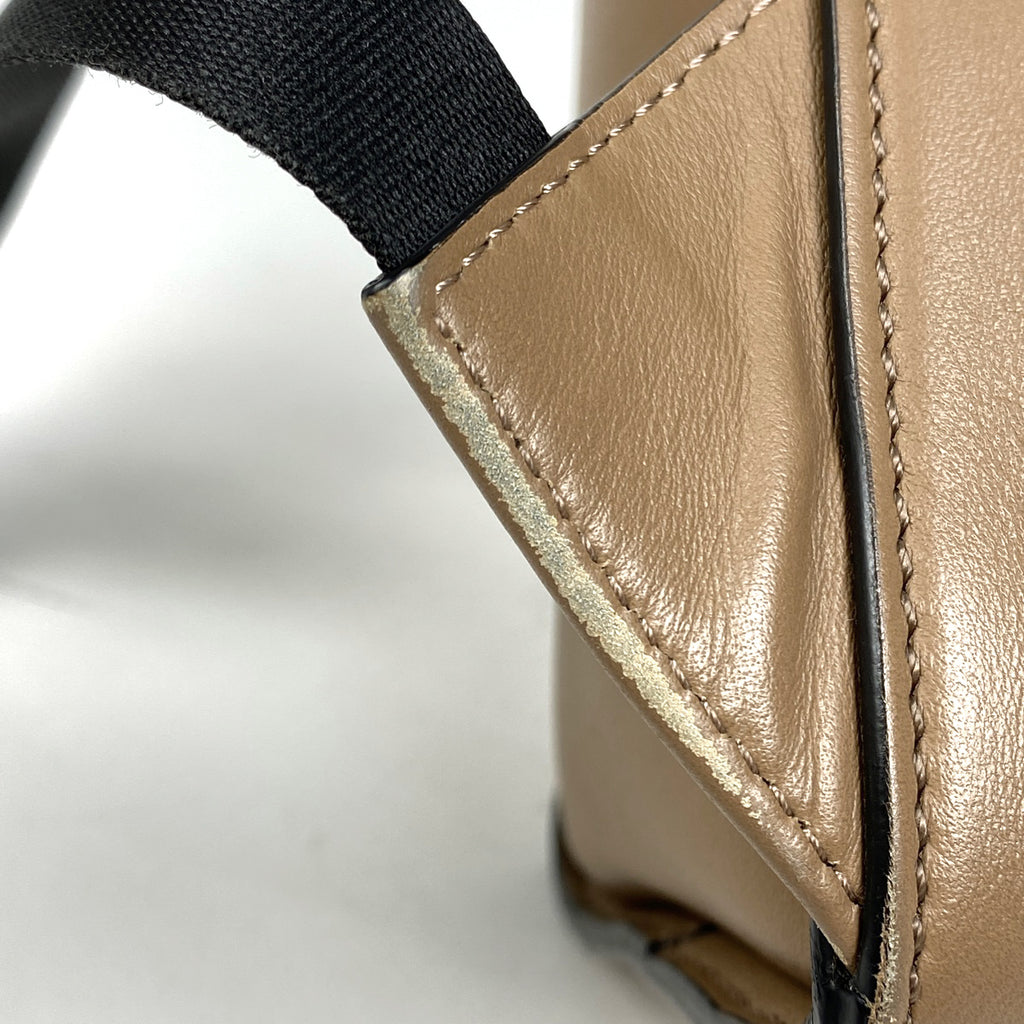 フェンディ ロゴ リュックサック バックパック ハンドバッグ フェイス リュック レザー ブラウン 7VZ029 レディース 【中古】brbag