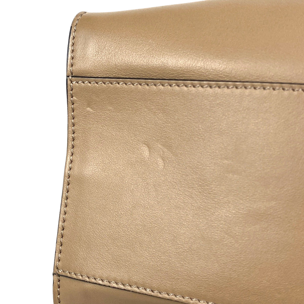 フェンディ ロゴ リュックサック バックパック ハンドバッグ フェイス リュック レザー ブラウン 7VZ029 レディース 【中古】brbag