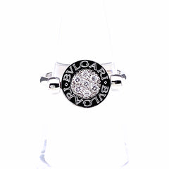 ブルガリ ブルガリブルガリ リング オニキス メレダイヤ 指輪 リング 11.5号 750 オニキス ダイヤモンド レディース 【中古】brjwl