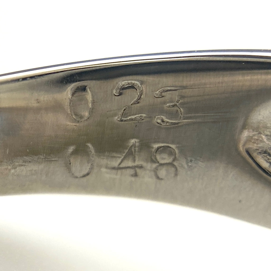 サファイア デザインリング プラチナ 指輪 メレダイヤ リング 12号 Pt900 サファイア ダイヤモンド レディース 【中古】nbjwl