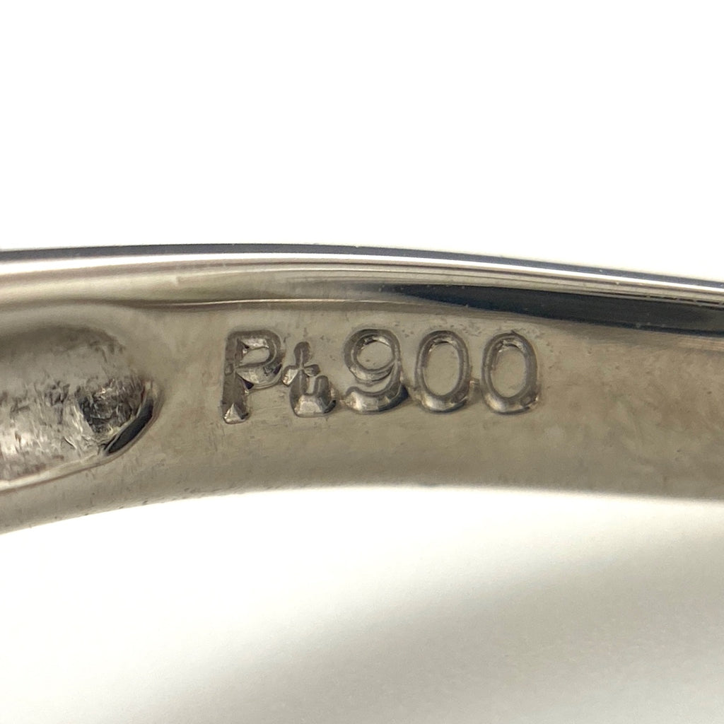 ルビー デザインリング プラチナ 指輪 メレダイヤ リング 11.5号 Pt900 ルビー ダイヤモンド レディース 【中古】nbjwl