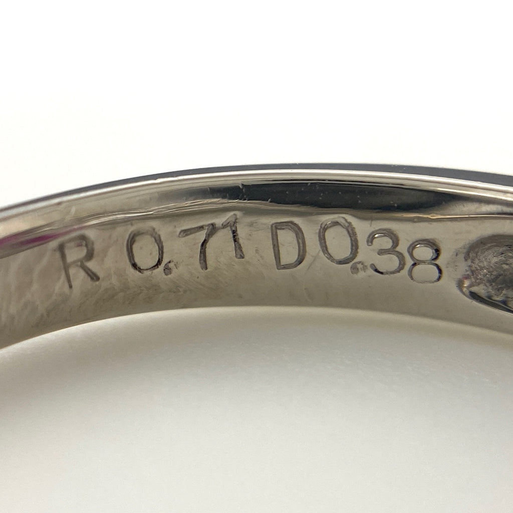 ルビー デザインリング プラチナ 指輪 メレダイヤ リング 11.5号 Pt900 ルビー ダイヤモンド レディース 【中古】nbjwl