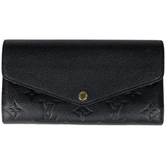 ルイ・ヴィトン ポルトフォイユ サラ 札入れ 小銭入れ 長財布 モノグラムアンプラント ノワール(ブラック) M61182 レディース 【中古】brbag