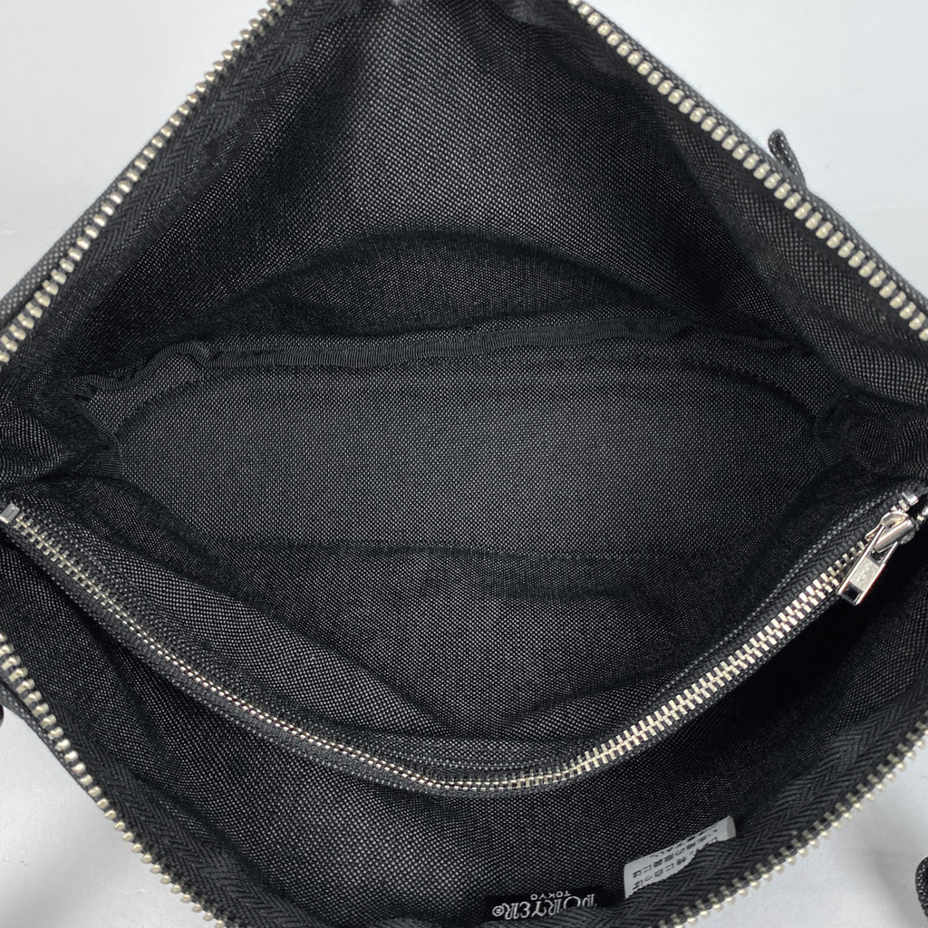 ポーター スモーキー ショルダーバッグ 斜め掛け コーデュラダック ショルダーバッグ ファブリック ブラック メンズ 【中古】brbag