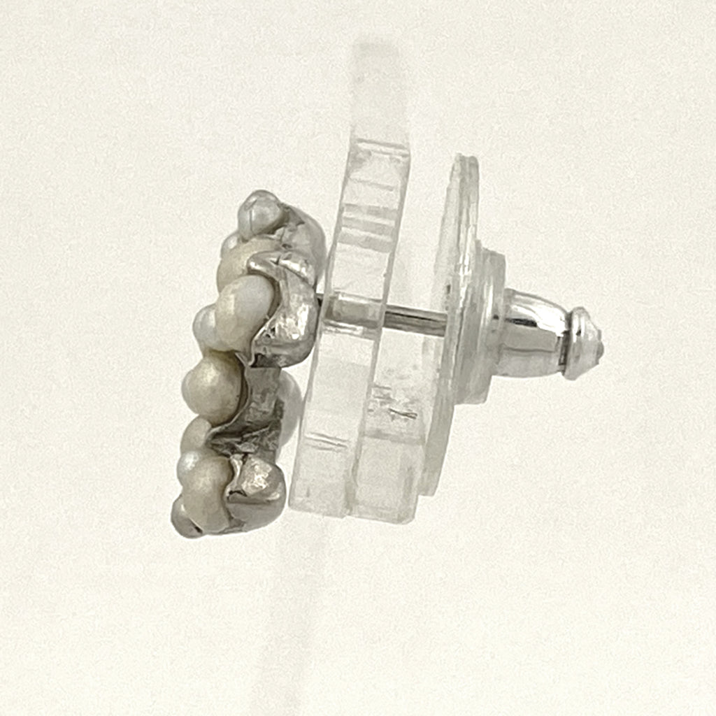 シャネル ココマーク フェイクパール ピアス シルバーメッキ シルバー レディース 【中古】bracc