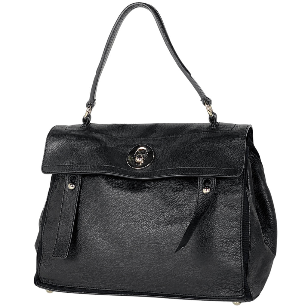 イヴ・サンローラン ミューズトゥ ハンドバッグ 手提げ ハンドバッグ レザー ブラック 229680 レディース 【中古】brbag