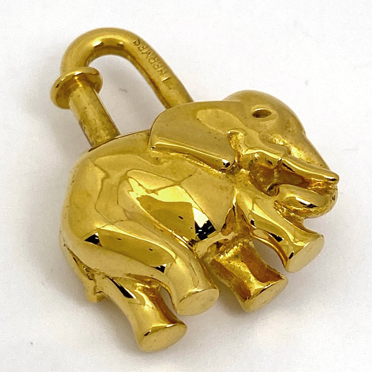 【美品・希少】エルメス　カデナチャーム　限定品　象　エレファント　ゴールド　GP HERMES - □美品□ エルメス カデナ チャーム エレファント 象