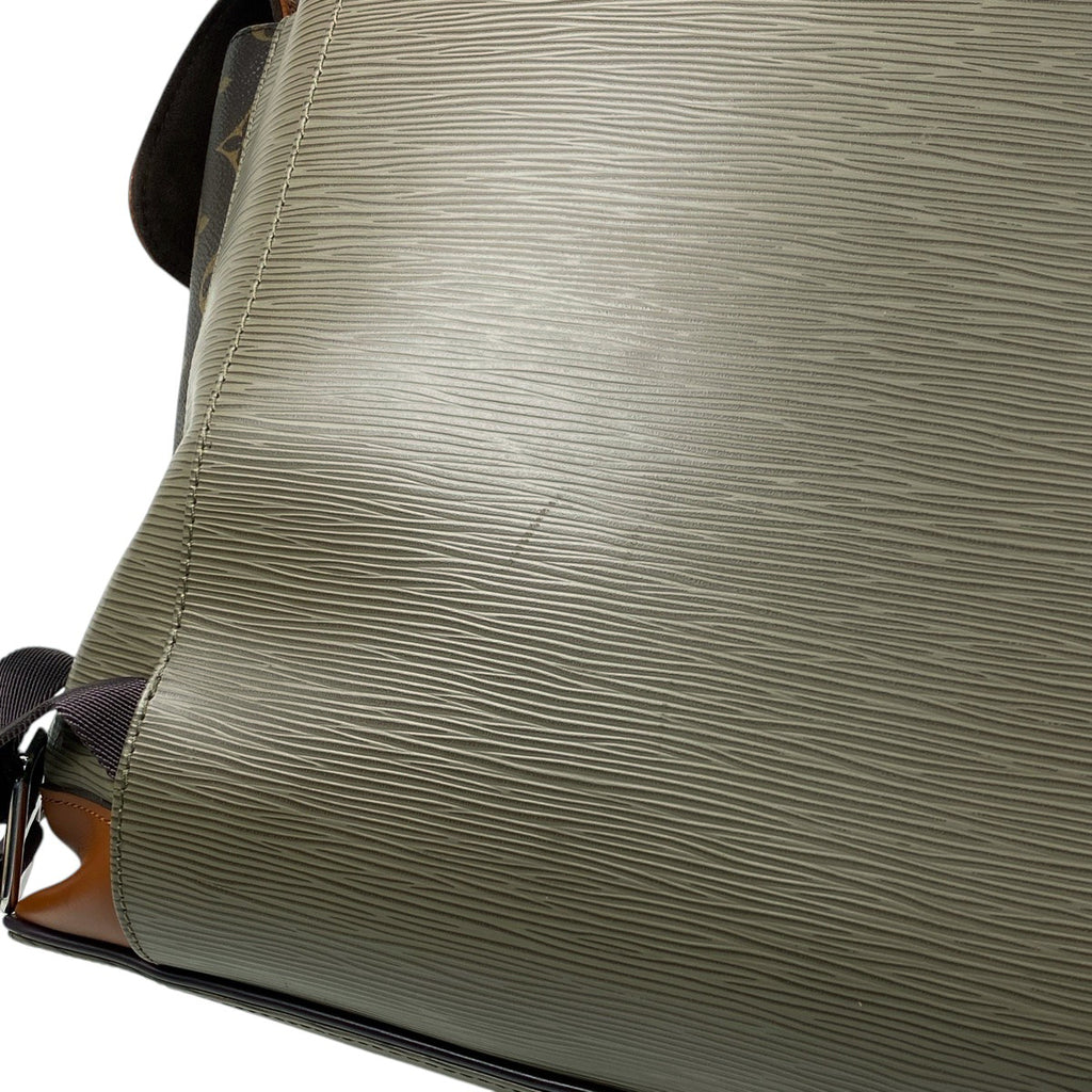 ルイ・ヴィトン クリストファー MM バッグパック 2017 リュック エピ グリーン ブラウン M53425 メンズ 【中古】brbag