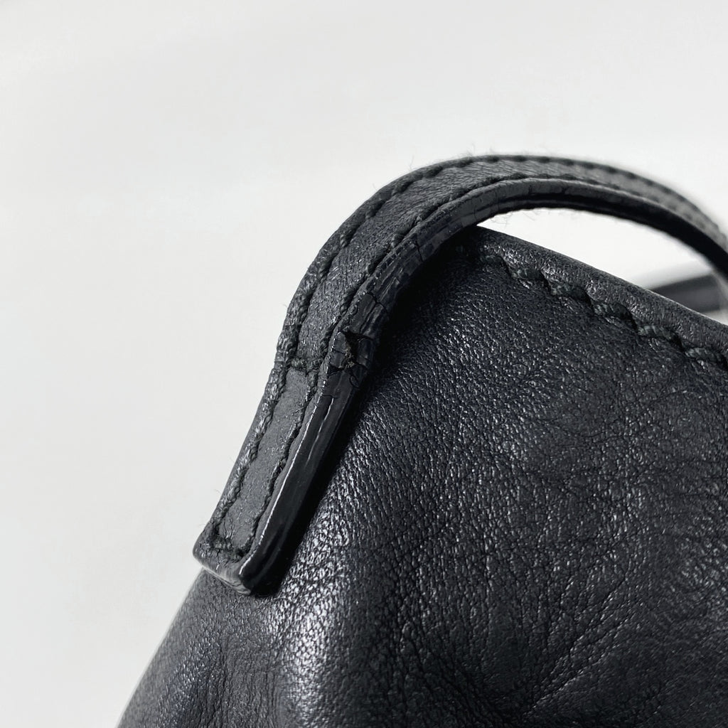 グッチ ロゴ ショルダーバッグ アビー トートバッグ ショルダーバッグ レザー ブラック 189835 レディース 【中古】brbag