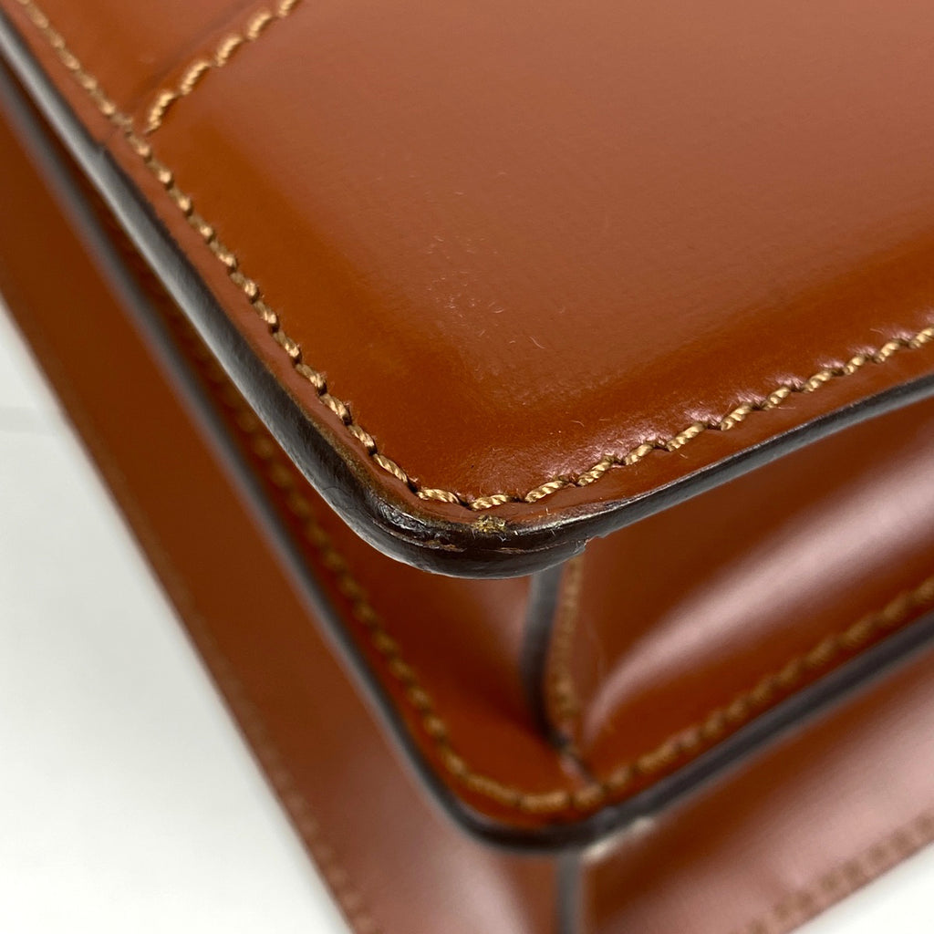 ロエベ アナグラム ビジネスバッグ ブリーフケース ビジネスバッグ レザー ブラウン メンズ 【中古】brbag