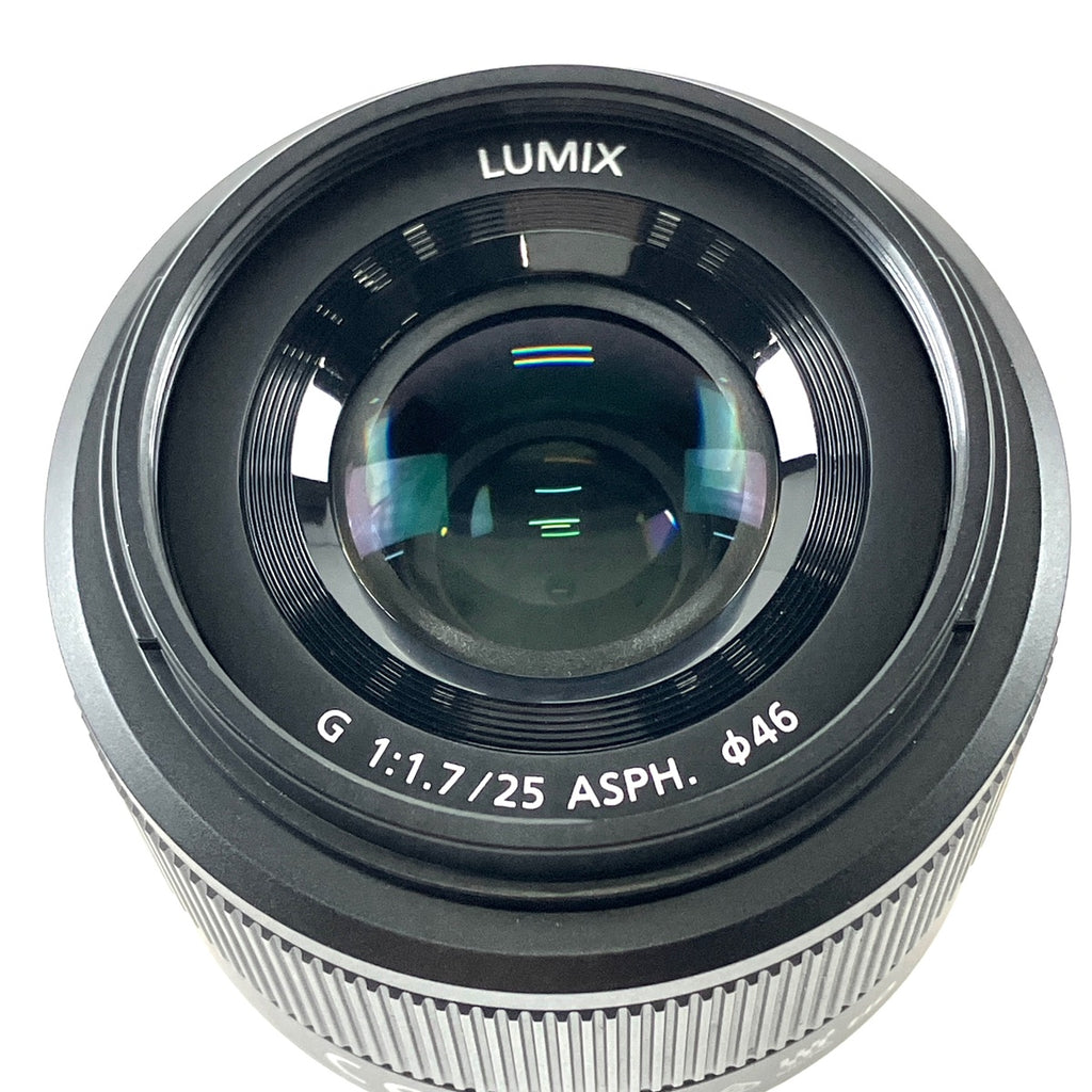 パナソニック Panasonic LUMIX G 25mm F1.7 ASPH. H-H025-K ブラック 一眼カメラ用レンズ（オートフォーカス） 【中古】cambb